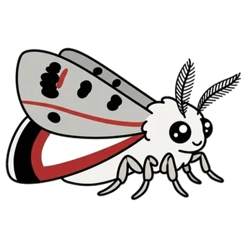 Sticker of Red-lined looper