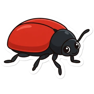 Sticker of Red poplar leaf beetle