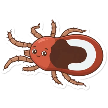 Sticker of Red poultry mite