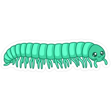 Sticker of Sierra luminous millipede