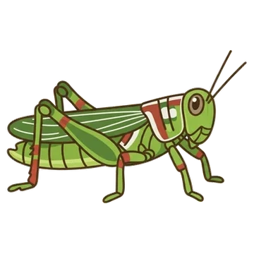 Sticker of Snakeweed grasshopper