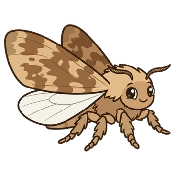 Sticker of Spotted tussock moth