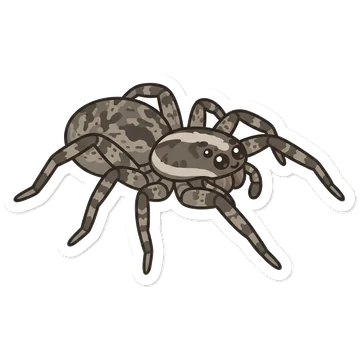 Sticker of Spotted wolf spider