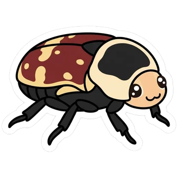 Sticker of Sun beetle