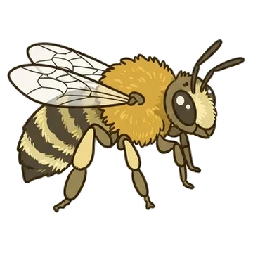 Sticker of Sunflower chimney bee