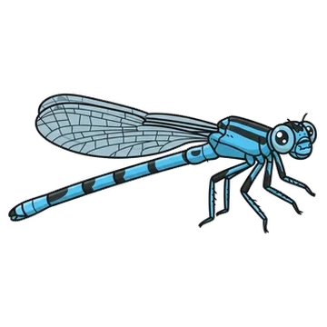 Sticker of Three striped blue dart