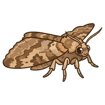 Sticker of Tissue moth