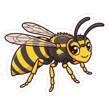 Sticker of Tree wasp