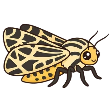 Sticker of Virgin tiger moth