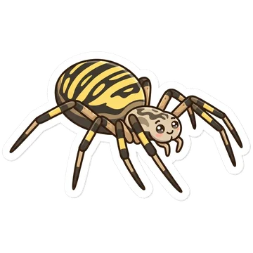 Sticker of Wasp spider