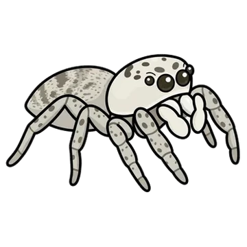 Sticker of White-jawed jumping spider