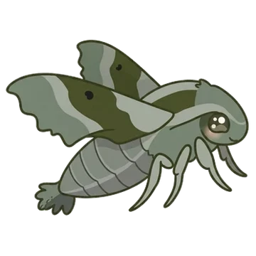 Sticker of Willowherb hawkmoth