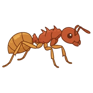 Sticker of Woodland red ant