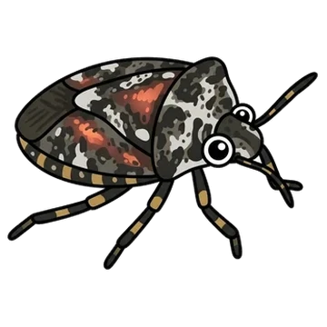 Sticker of Woundwort shield bug
