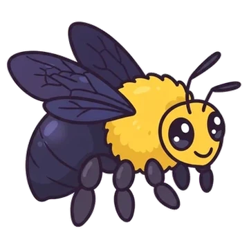 Sticker of Yellow-headed carpenter