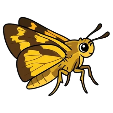 Sticker of Yellow palm dart