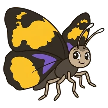 Sticker of Yellow pansy