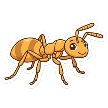 Sticker of Yellow shadow ant